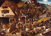 BRUEGEL, Pieter the Elder Netherlandish Proverbs (mk08) china oil painting reproduction